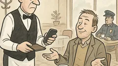 Witz: Nicht zahlen? Dann hole ich Polizei!