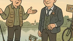 Witz: Zwei Freunde gehen täglich angeln…