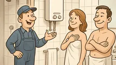Witz: Kommt ein Installateur ins Bad...