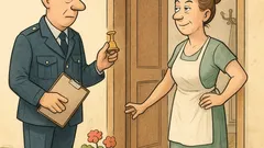 Witz: Ein Polizist klingelt bei Frau Maier