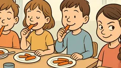 Witz: Alle Kinder essen Möhren – nur Gabi…