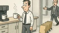 Witz: Ein Kanzleimitarbeiter holt sich Kaffee…