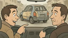 Witz: Sagt der Beifahrer zum Autofahrer …