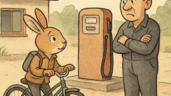 Witz: Häschen an der Tankstelle: „Muddu volltanken?“