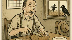 Witz: Stirbt der Bauer heute, spart er Essen