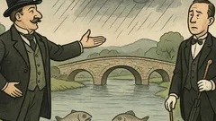 Witz: Baron zum Butler: Fische unter die Brücke