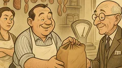 Witz: Warum packst du 200 Gramm zu viel?