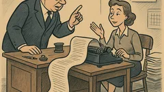 Witz: Direktor Kruse diktiert einen ellenlangen Brief