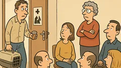 Witz: Edgar kommt eine Stunde zu spät