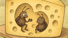 Witz: Treffen sich zwei Käfer im Käse…
